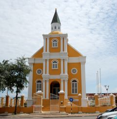Click to enlarge The History of Curaçao - The Church of Fort Amsterdam