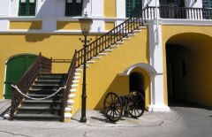 Click to enlarge The History of Curaçao - Canon at Fort Amsterdam